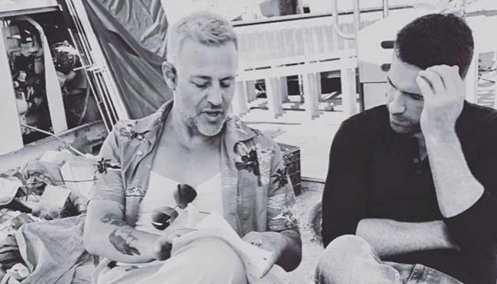 Louis Mandylor and Scott Adkins in The Debt Collector 2 (Courtesy of Jesse Johnson via Instagram)