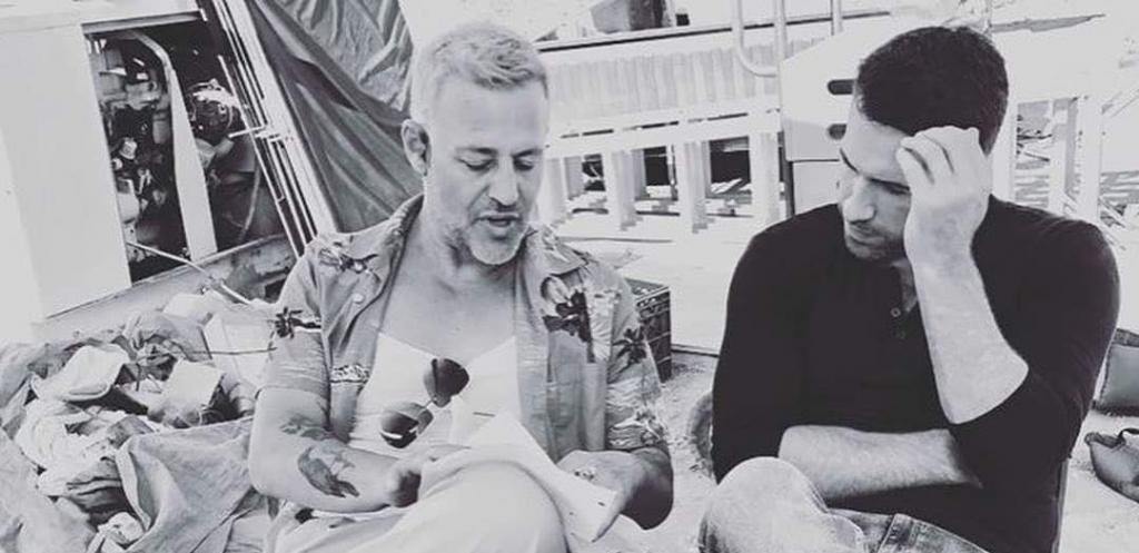 Louis Mandylor and Scott Adkins in The Debt Collector 2 (Courtesy of Jesse Johnson via Instagram)