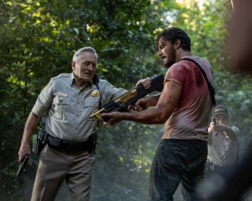 Robert De Niro and Jack Huston in "Wash Me In The River"