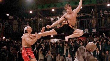 Jean-Claude Van Damme kicks Bolo Yeung in BLOODSPORT