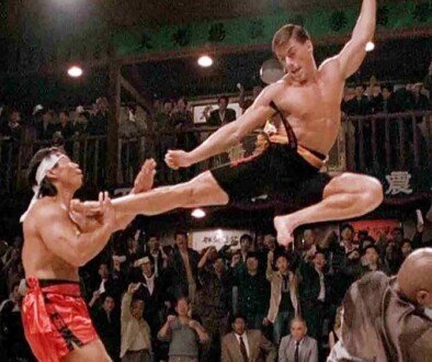 Jean-Claude Van Damme kicks Bolo Yeung in BLOODSPORT