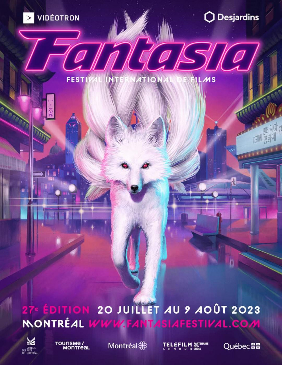 Fantasia Festival 2023 official poster, created by Donald Caron