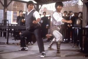 Sammo Hung and Jackie Chan in PROJECT A