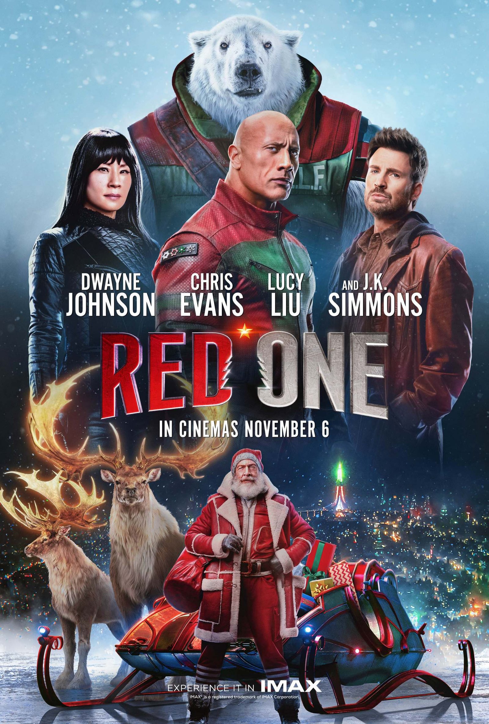 RED ONE AVAILABLE NOW ON AMAZON PRIME Film Poster Courtesy Of Warner Bros UK / Prime