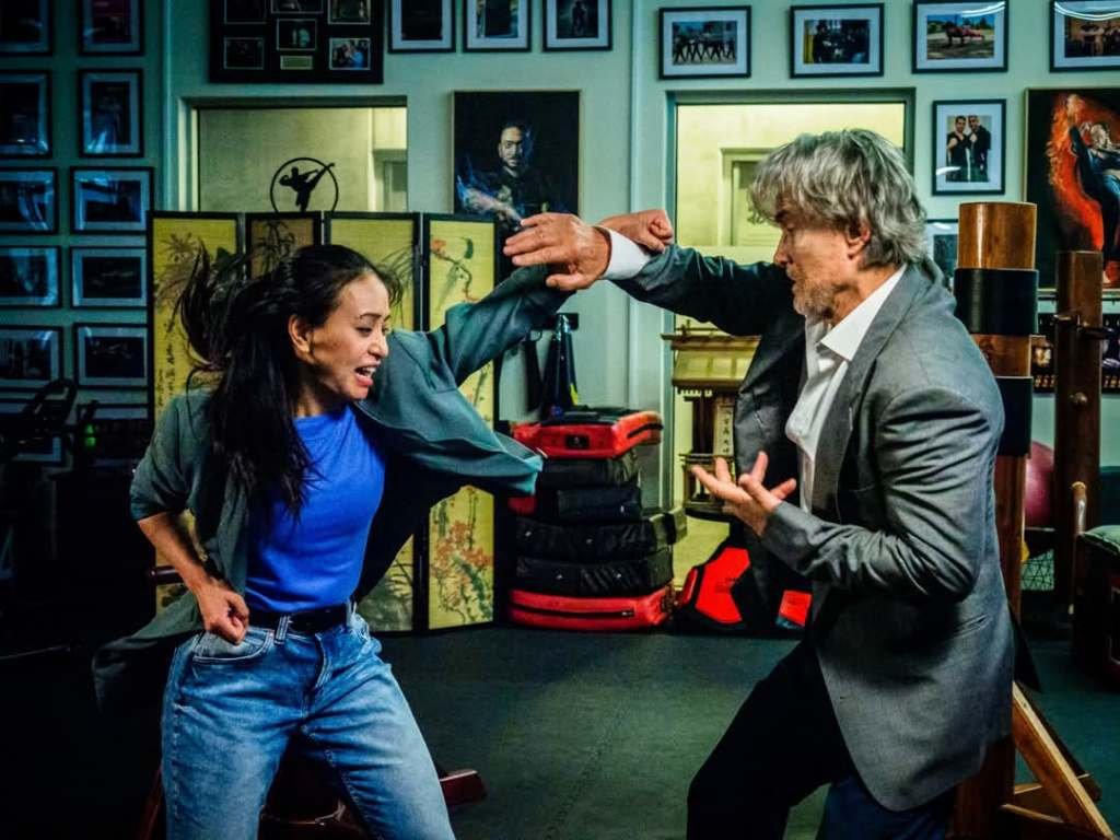 Maria Tran and Richard Norton in TIGER COP PROJECT A Film Combat Syndicate
