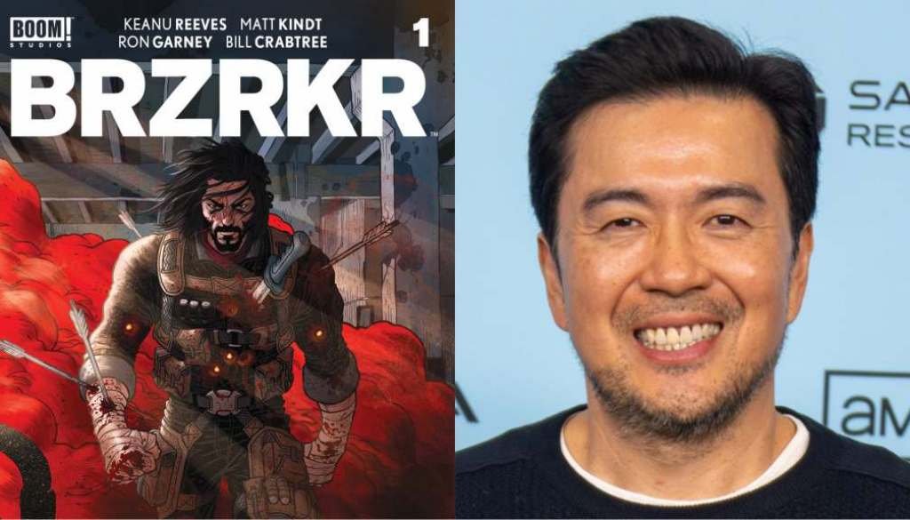 BRZRKR comic cover (left)/Justin Lin (right)