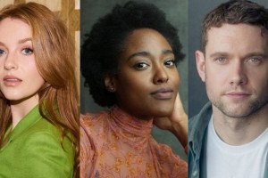 Harriet Slater, Arsema Thomas, and Tom Brittney