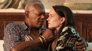 Samuel L. Jackson and Eva Green in "Just Play Dead" (Photo by Rico Torres)