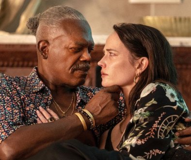 Samuel L. Jackson and Eva Green in "Just Play Dead" (Photo by Rico Torres)