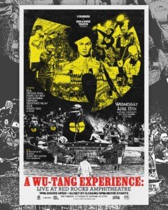 A Wu-Tang Experience: Live At The Red Rock Ampitheatre - official 3 Chambers poster